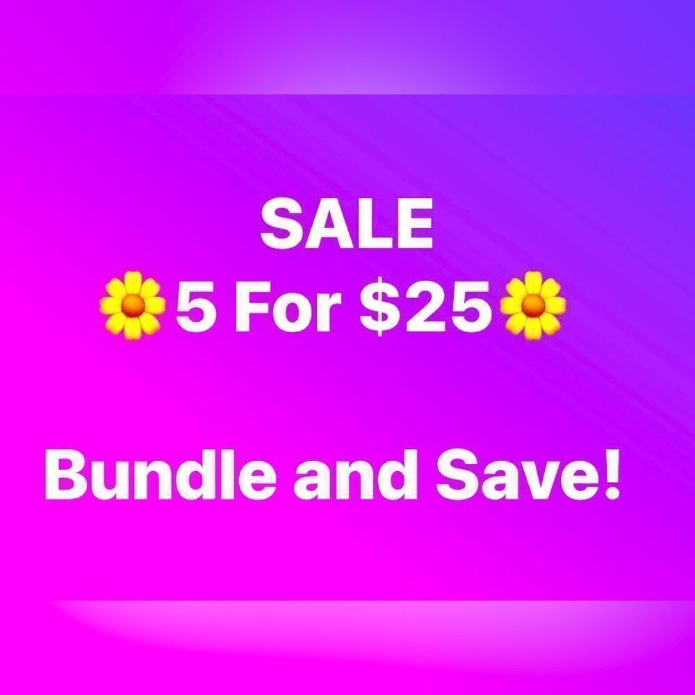 🌼5for$25🌼Sale! ‼️Items marked 🌼5for$25🌼Only‼️Bundle and save! Up to‎ 5lbs